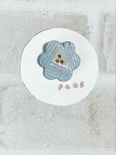 ブローチ no.108 ハンドメイド ✴︎花 オーブン粘土