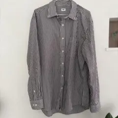 ユニクロ　ストライプシャツ　Lサイズ