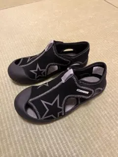 CONVERSE サンダル ブラック　キッズ20cm