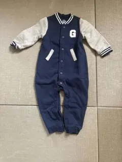 新品！babyGAP ネイビー ボンバージャケットロンパース 18-２４ヶ月