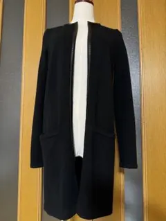 ラルフローレン　ブラックレーベル　カシミヤ＆ラムレザー　ニットジャケット