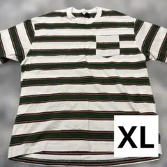 NEW WAVE DESIGN BY INFLATION ボーダーTシャツ XL