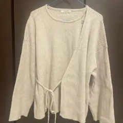 FREAK'S STORE ベージュリブニット