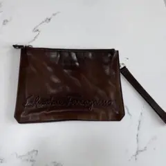 ⭐極美品⭐Salvatore Ferragamo レザー クラッチバッグ メンズ - メルカリ