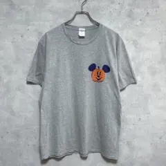 【公式】ディズニー ハロウィン ミッキー パンプキン Tシャツ L グレーのサムネイル