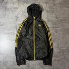 adidas 3stripe シェルジャケット y2k archive 黒金