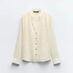 ZARA シャツ　シースルー　Sサイズ