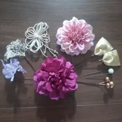 和装髪飾り 9 点セット