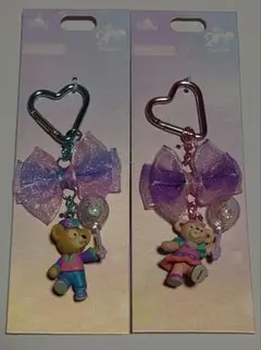香港ディズニー（日本未発売）ダッフィー＆シェリーメイ キーホルダー