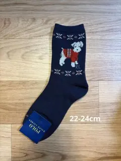Polo Ralph Lauren レディースソックス 犬 ネイビー