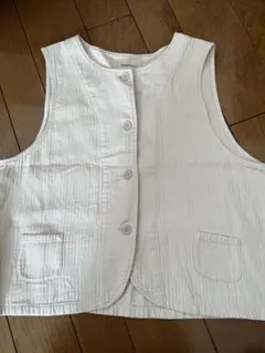 tsukuru&Lin. アイボリーホワイトノースリーブベスト