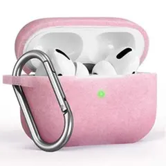 AirPods Pro 充電ケースカバー 保護ケース シャイニーピンク