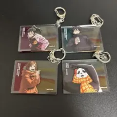 呪術廻戦　アクリルキーホルダー 4個セット　伏黒恵、釘崎野薔薇、パンダ、禪院真希