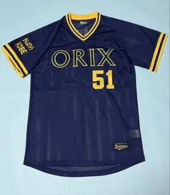 オリックス　中川圭太選手BlueWave復刻メッシュユニフォーム　Lサイズ オリックス 中川圭太選手BlueWave復刻メッシュユニフォーム L