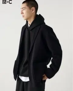 ユニクロC ニットジャケット XL ブラック