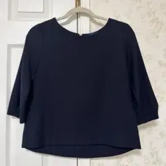 SHIPS ネイビー 五分袖チュニック
