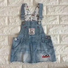 スヌーピー デニムオーバーオール 90㎝