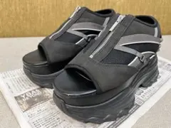 EMODA フロントジップスニーカーサンダルブラックのサムネイル
