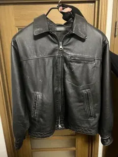 Rick Owens ブラックレザーシングルライダース - メルカリ