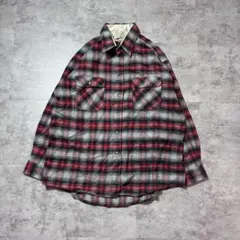 Kingwin フランネルシャツ 赤黒