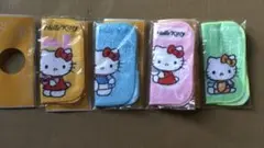 ハローキティ タオル 地コースター4枚セット【新品未開封】