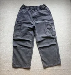 GU デニムスーパーワイドカーゴパンツ
