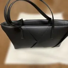 ZARAメッシュ合皮ハンドバッグ　黒　未使用