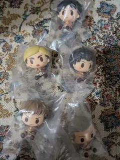 進撃の巨人　一番くじ　G賞　ちょこのっこフィギュア　5種セット