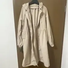 Nolly's フーテッド2wayコート　春服　ベージュ