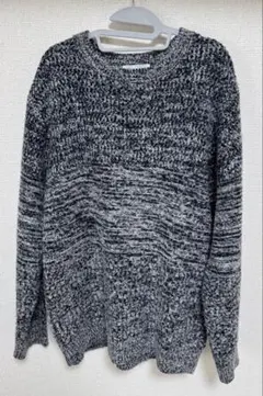 THE SHOP TK Lサイズグレー系 ニットセーター