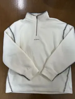 RAGE BLUE フリース/ワンポイント刺繍ステッチハーフジップ