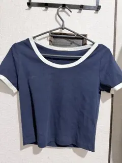 Gu ringer クロップトップ ネイビー スモールのサムネイル