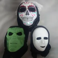 ハロウィン 仮装 マスク 3点セット