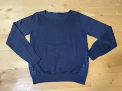 YECCA VECCA ニット　ネイビー　上品ニット