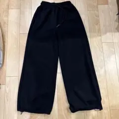 GU ブラック バギーパンツ 標準丈