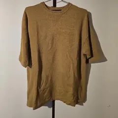 NANO UNIVERSE パイル地 半袖Tシャツ マスタード Sサイズのサムネイル