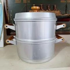 【展示未使用】蒸し鍋　ホクセイ　アルミ ジェットスチーマ　蒸し器 深鍋 28cm 2026年最新】ホクセイ 蒸し器の人気アイテム - メルカリ
