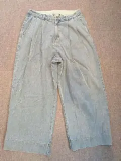 Casper John デニム ワイドパンツ クロップド丈のサムネイル