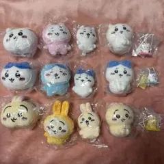 ちいかわ　おすわりぬいぐるみ もちもちフェイスマスコット　ハチワレ うさぎ