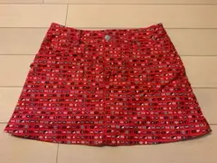 ジャックバニー　ゴルフ　ウェア　レディース　0　S　赤　スカート　パーリーゲイツ