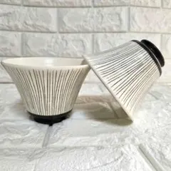 文五郎窯　奥田章　十草そり丼　信楽焼　4個セット 文五郎窯 奥田章 十草そり丼 信楽焼 4個セット