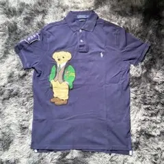 【希少】POLO RALPH LAUREN ポロシャツ ポロベア 大判 刺繍