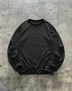 00s OLD UNIQLO ボーダー ロンT Y2K archive グランジ - メルカリ
