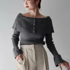 匿名配送　earthmusic&ecology ニット　オフショル