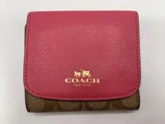 COACH コーチ 三つ折 財布 ウォレット シグネチャー
