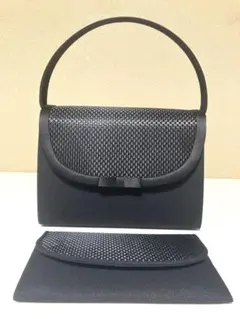 東京ソワール　PETITSOIR ブラックフォーマルバッグ　ハンドバッグ　美品