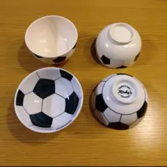 サッカー柄　お茶碗お椀セット