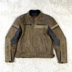 極美品】ダイネーゼ G.R-TWIN レザージャケット 46 濃茶 希少モデル