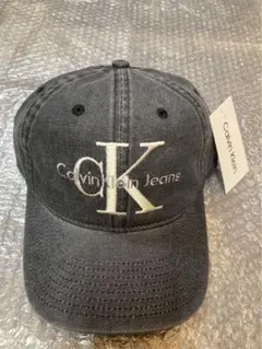 Calvin Klein Jeans ダ➖クグレ刺繍男女用キャップフリ➖サイズ