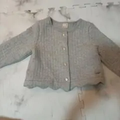petit main グレー カーディガン90